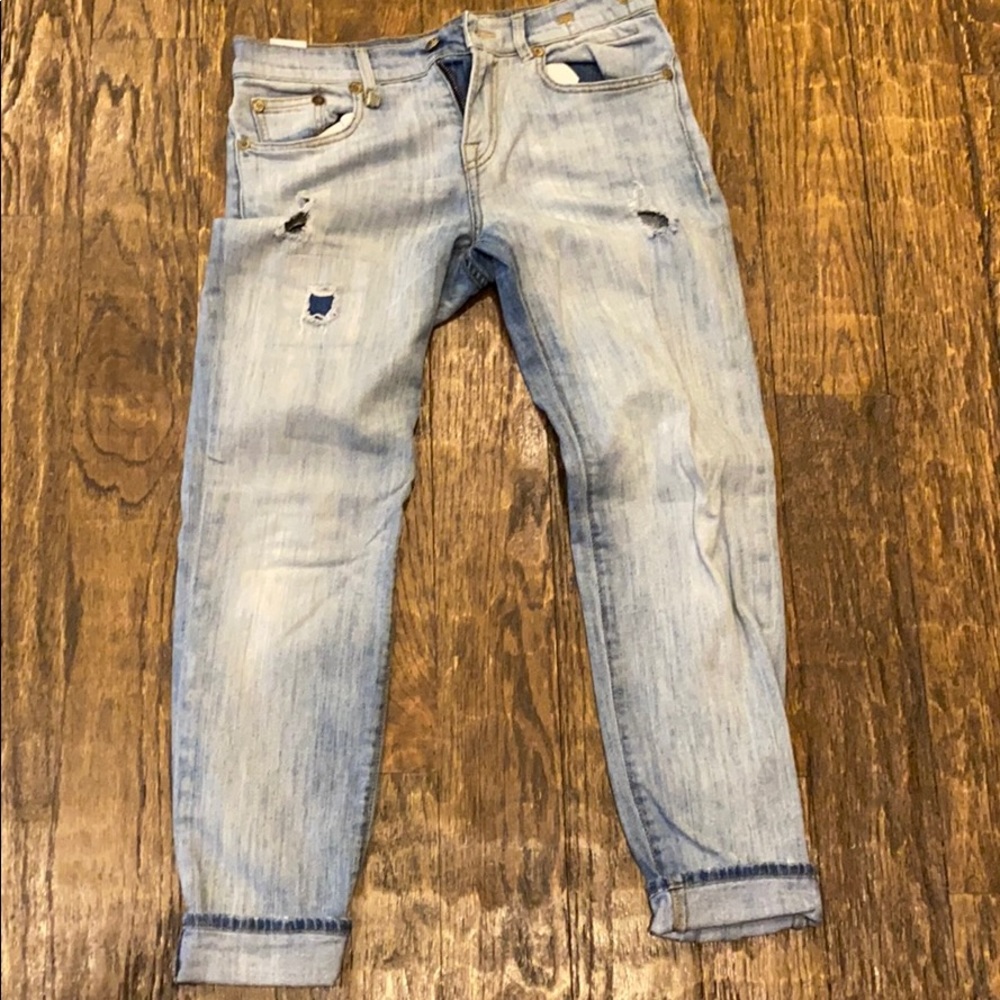 R13 relaxed skinny jeans